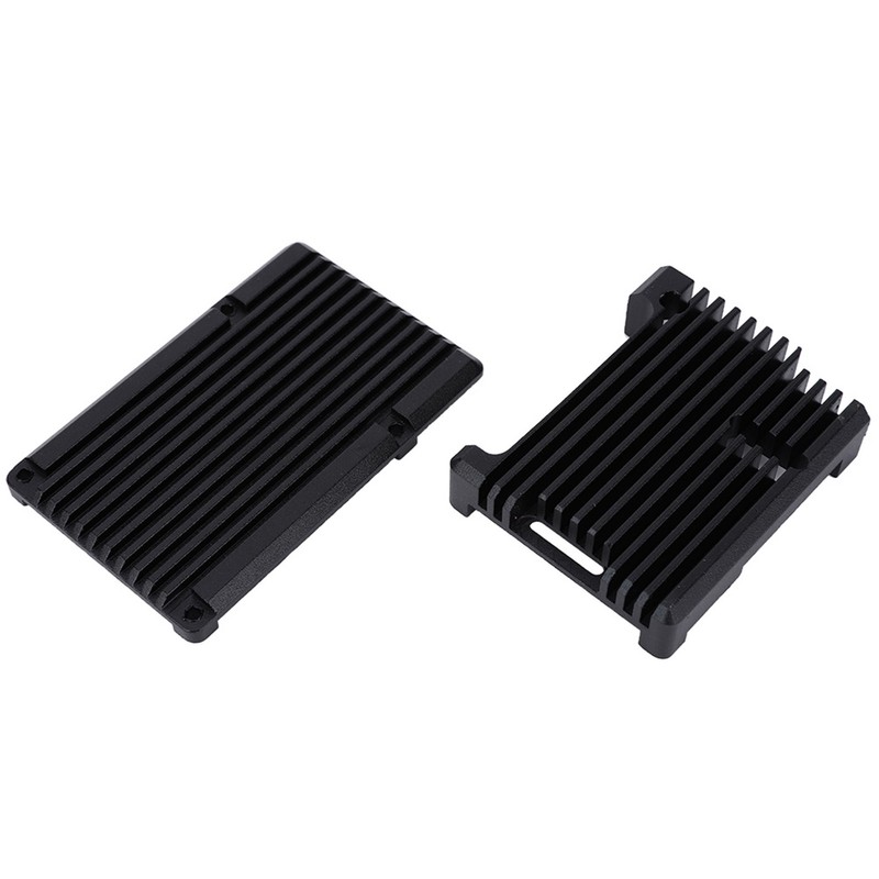 Motherboard Shell Box Black Aluminium Alloy Fit for RaspberryPi 3