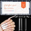 Modelones Nail Tips, 216 Pieces, Full Cover Nail Tips Set,