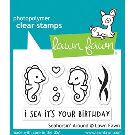 Lawn Fawn Seahorsin' Around Clear Stamp Set LF1967