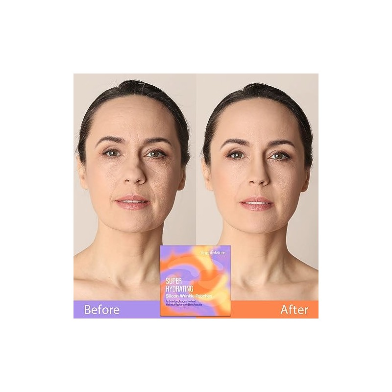 AngelicMisto Parches de Silicona Reutilizables para Ojos, Cara y Frente