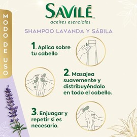Shampoo Aceite Escencial de Lavanda 700 ml Savile
