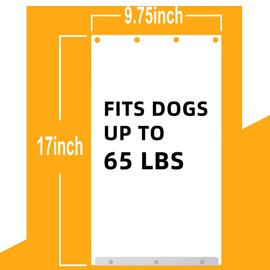 2pack Dog Door Replacement Flaps Size 9 3/4" x 17", Doggie Door Replacement Flaps fit Dogs up to 65 lbs, Doggy Door Replacement Flap XL Flexible,BPA-Free, Weather Resistant Materials