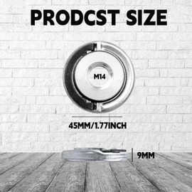 2 Pcs M14 Quick Release Self Locking Flange Nut - Alloy Steel, Easy Installation, Secure Fit, Compatible with Various Angle Grinders