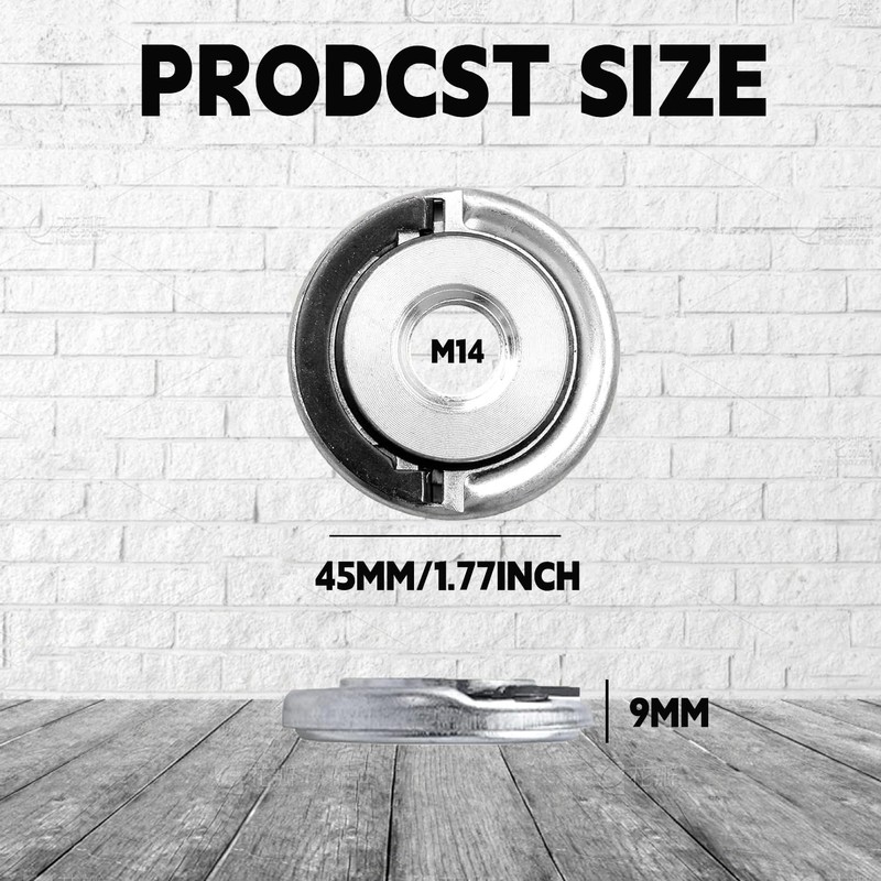 2 Pcs M14 Quick Release Self Locking Flange Nut -