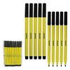 ZOFAX Felto Felt Tip Colouring Pens, BLACK, Fine Point, Pack