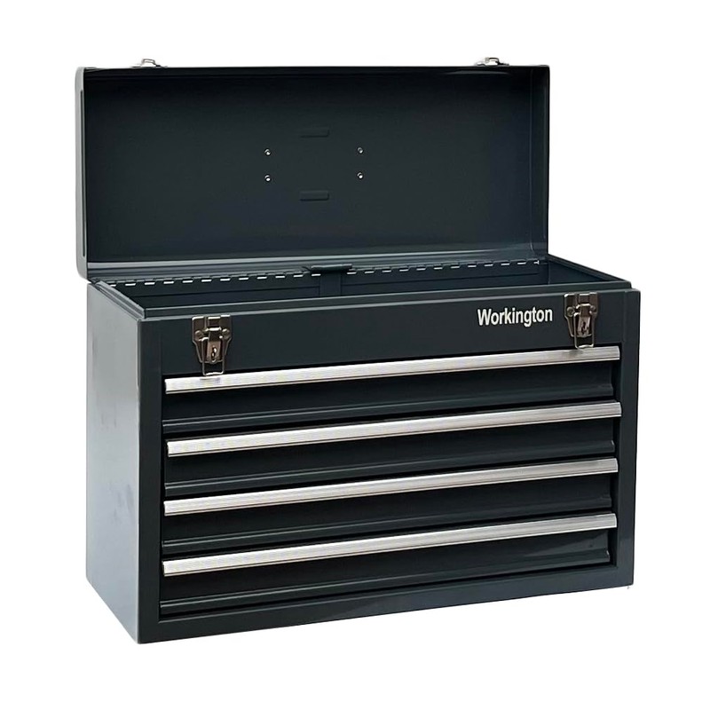 Workington Portable Metal Tool Chest with 4 Drawers, 20" 4-Drawer