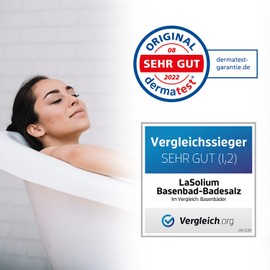 LaSolium Alkaline Bath Salt for Deacidifying, Dermatest Very Good, 650 g