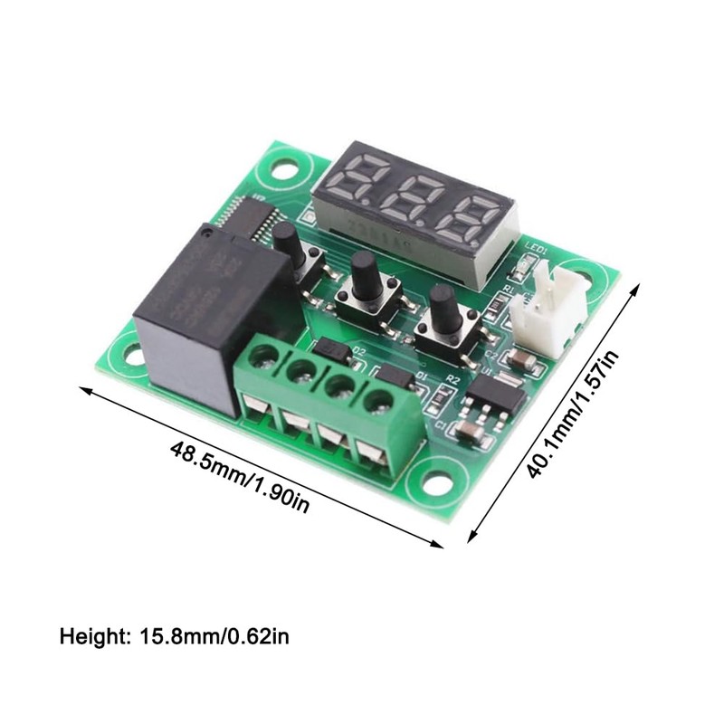 2Pcs 12V DC Digital Temperature Controller Board, Digital Thermostat -50-110°C