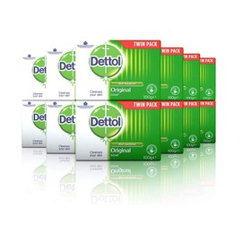 Dettol AntiBacterial Original Soap Bar 100 g (Pack of 6)