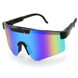 LANLANG Polarized Cycling Glasses for Men Women Sports Sunglasses for Outdoor Activities UV Protection Adjustable Temples Lightweight Anti-Glare Fashion