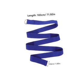 Generic 5pcs Non Elastic Yoga Strap Durable Household Exercise Band for Flexibility and Stretching for Yoga and Strength Training