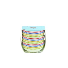 The Caravan Trail Harbour Sands Set of 3 Dip Pots, Ceramic, Multi-Colour, 9 x 9 x 4 cm