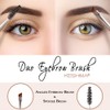 Duo Eyebrow Brush by Keshima - Premium Quality Angled Eye