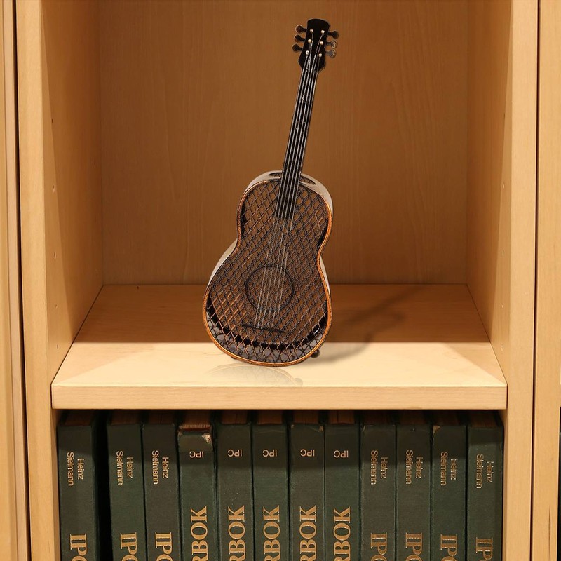 Guitar Shaped Wine Cork Container Wine Bottle Stopper Organizer Home