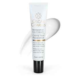 Oscar Charles Restorative Eye Cream with Peptides and Vitamin E, Dark Circle Reducer, Anti-wrinkle, Under Eye Cream