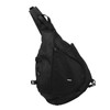 Large Black Sling Bag Waterproof Sling Backpack Oxford Fabric Outdoor