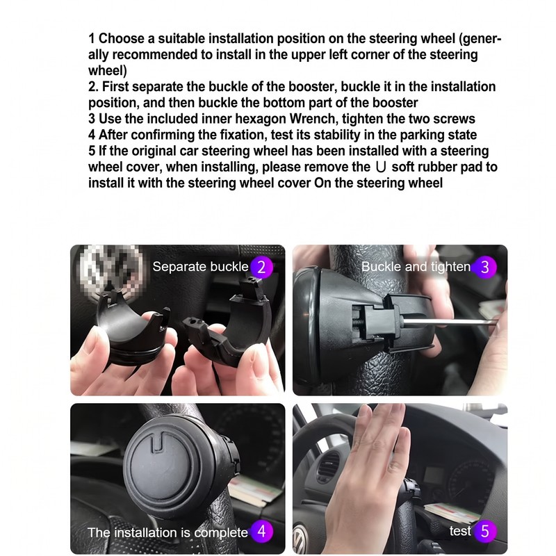 Steering Wheel Spinner Knob for Easier Vehicle Maneuvering – 360°