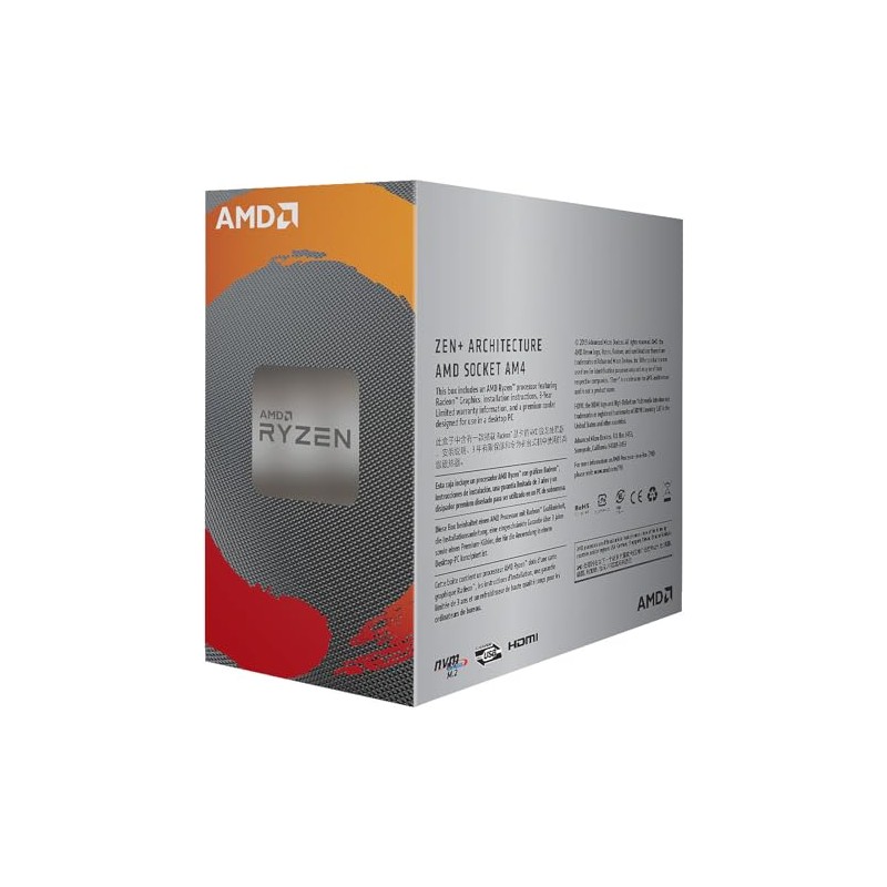 AMD Procesador Ryzen 3 3200g 3.60ghz 4 Cores Socket Am4