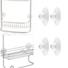 Shower Caddy Connectors Suction Cups for Bathroom, 2 Inch PVC