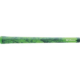 IOMIC Golf Grip, Sticky Army, Back Line, Army Green, Art Grip Series, Base: Army Green, End: Green M60