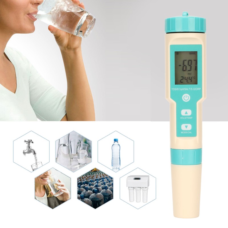 Water Quality Test Pen 7 in 1 TEM EC TDS