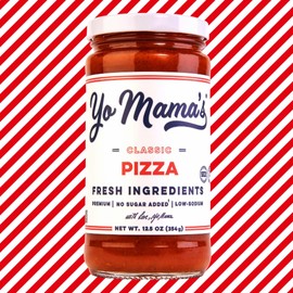 Yo Mama's Foods Keto Classic Pizza Sauce – Pack of (4) - No Sugar Added, Low Carb, Vegan, Gluten Free, Paleo Friendly, and Made with Fresh Non-GMO Tomatoes!