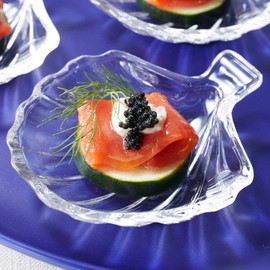Toyo Sasaki TS44042 Flower Storage Amuse Shell, Set of 6, Approx. 3.7 x 3.4 x 1.0 inches (9.3 x 8.6 x 2.5 cm)