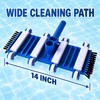 14 Inch Swimming Pool Vacuum Head with Wheels, Side and