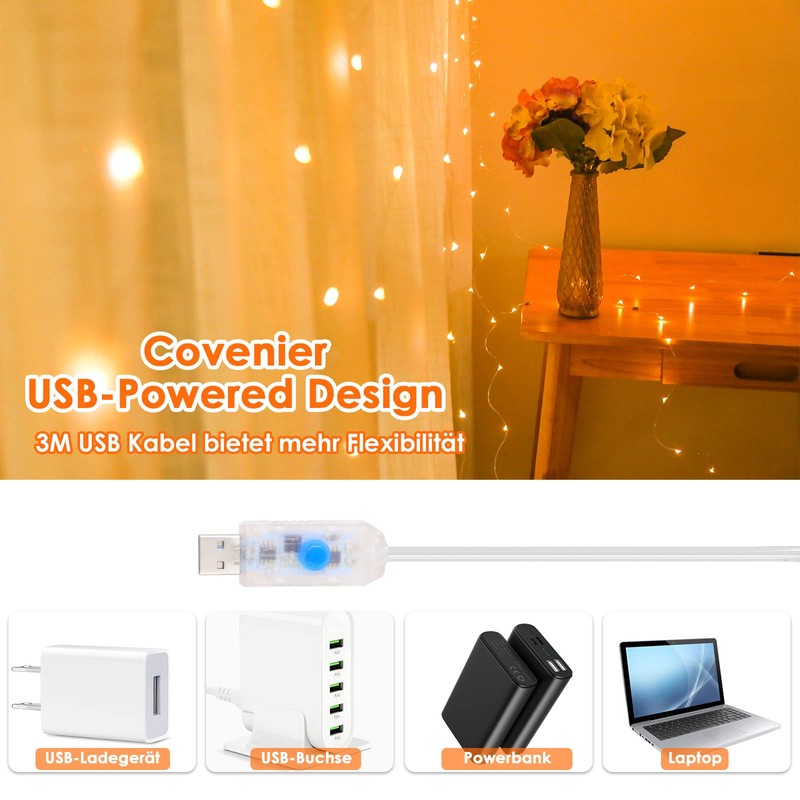 Anpro LED USB Light Curtain