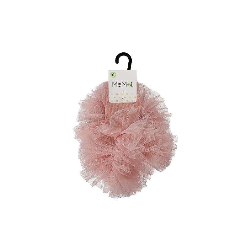 MeMoi Girls' Oversized Tutu Ballerina Anklet Socks Winter White 12