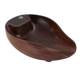 Báscula de té de Madera, Báscula Digital de Alta Precisión para café, Cocina, Alimentos, Color Nogal para Preparar café y té