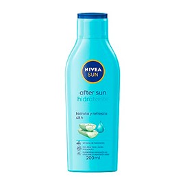NIVEA SUN Crema Hidratante después del Bronceado After Sun Hidratante (200 ml), Enriquecido con Aloe Vera y Ácido Hialurónico para un Alivio Instantán