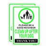Joffreg Clean Up After Your Dog Sign,Please Be A Good