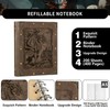 DUROTAN DND Journal/Notebook,Unique 400 Pages A5 Refillable Leather Dragon Journal