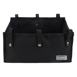 Dongawin Walker Bag Under Seat for Four Wheel Rollator, Rollator Bag Tote Organizer Pouch Storage to Walkers for Senoirs, Walker Accessories (Upgraded-Small, Black)