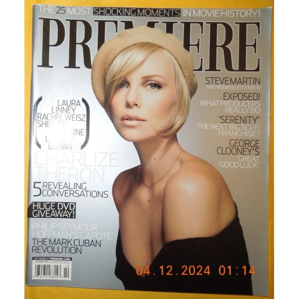 CHARLIZE THERON premiere GEORGE CLOONEY mark cuban LINDSAY LOHAN Rachel