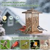 LBTING Bird Feeder for Outside, Metal Lantern-Shaped Bird Feeder, Squirrel