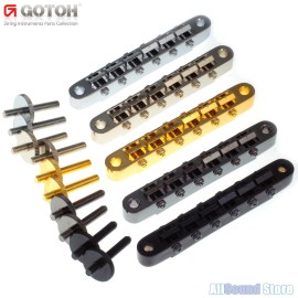 GOTOH GE104B ABR-1 Style Wireless RATTLE FREE Tune-O-Matic Guitar Bridge - NEW - Chrome