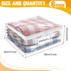 Kikerike Plastic Storage Bags with Easy-Glide Zipper, Pack of 6,