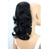 PRETTYSHOP 12" Hairpiece Braid Ponytail Extension Voluminous Wavy Black PH1a