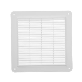 ECOPRO VENT 10" x 10'' Inch White Square Ventilation Grille with Protective mesh and Screws Included. Durable Plastic Ventilation Register, Grille, Cover. Indoor and Outdoor Soffit Vent