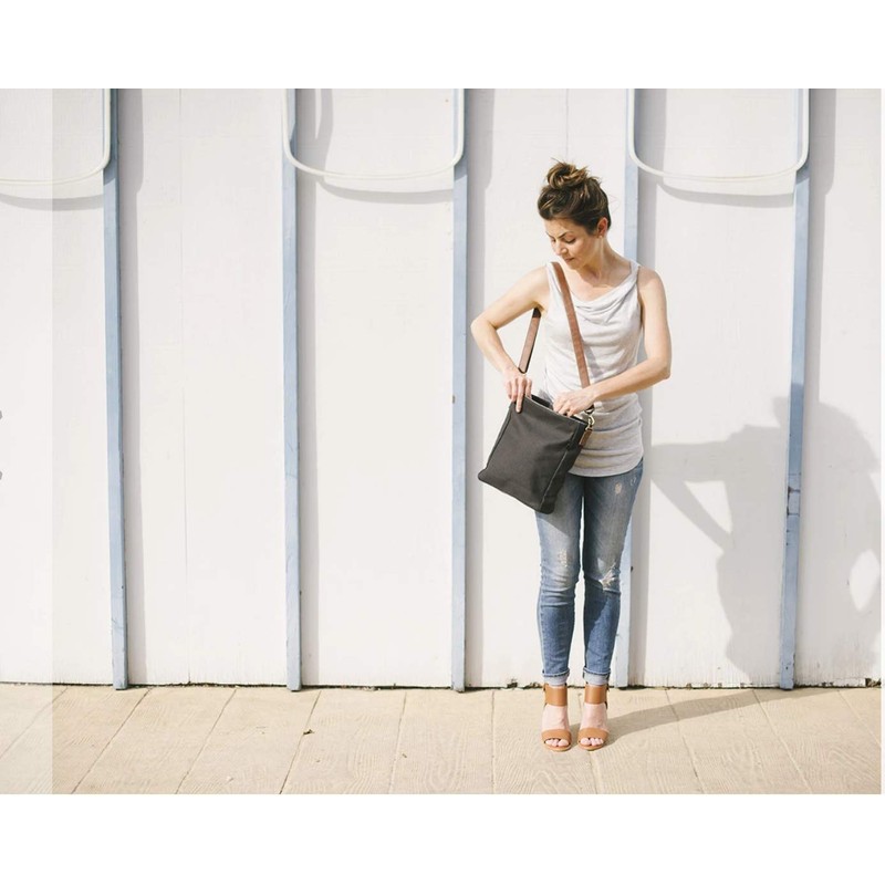 Maika Crossbody Sling, Waxed Ash