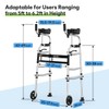 Delog Folding Walker for Senior - Platform Walker with 5’’
