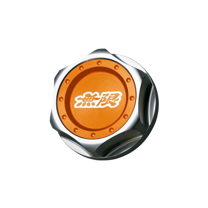 MUGEN/15610-XG8 -K2S0-OR Hexagon Oil Filler Cap Orange Part Number: 15610-XG8-K2S0-OR