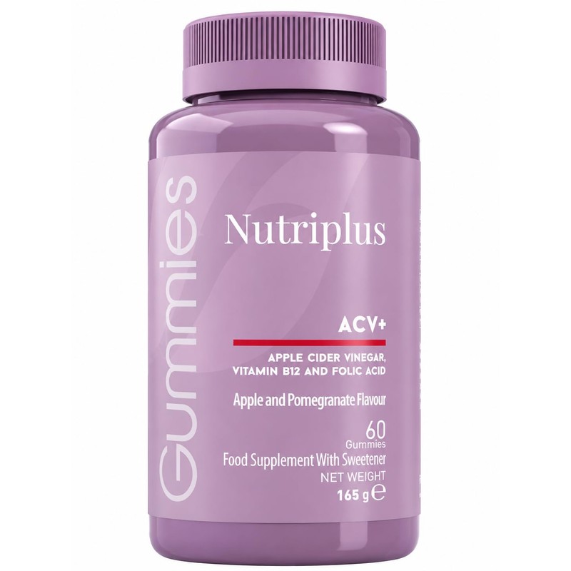 Nutriplus Gomitas de Vinagre de Sidra de Manzana, Suplemento Alimenticio,