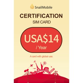 SnailMobile China Travel SIM Card,Data Text&Voice Service Plan-Global Certification Card