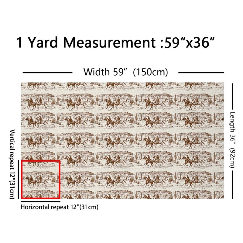 Erosebridal Western Fabric by The Yard Cowboy Upholstery Fabric American