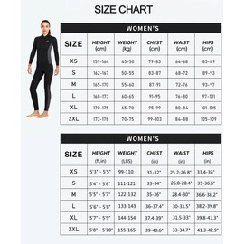 WYYHAA 3MM Neoprene Two Piece Wetsuit, Diving Suit Top and Bottom for Men Women Snorkeling Scuba Diving, Keep Warm, UV Protection,Women,M