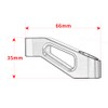 Mokiton Rearview Mirror Risers Extenders Adapter Kit For Honda Monkey