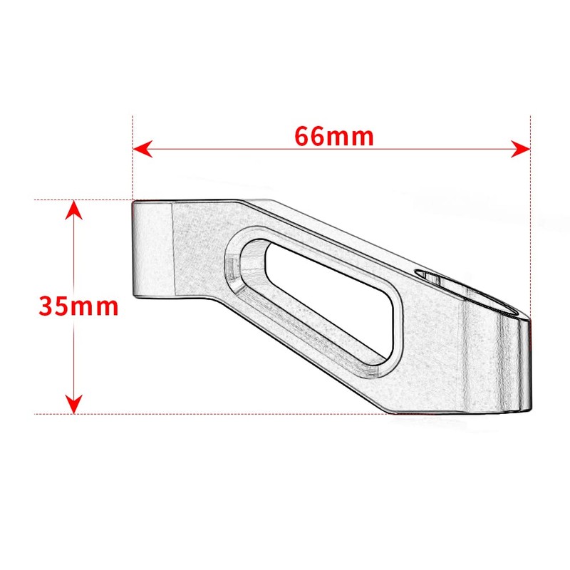Mokiton Rearview Mirror Risers Extenders Adapter Kit For Honda Monkey